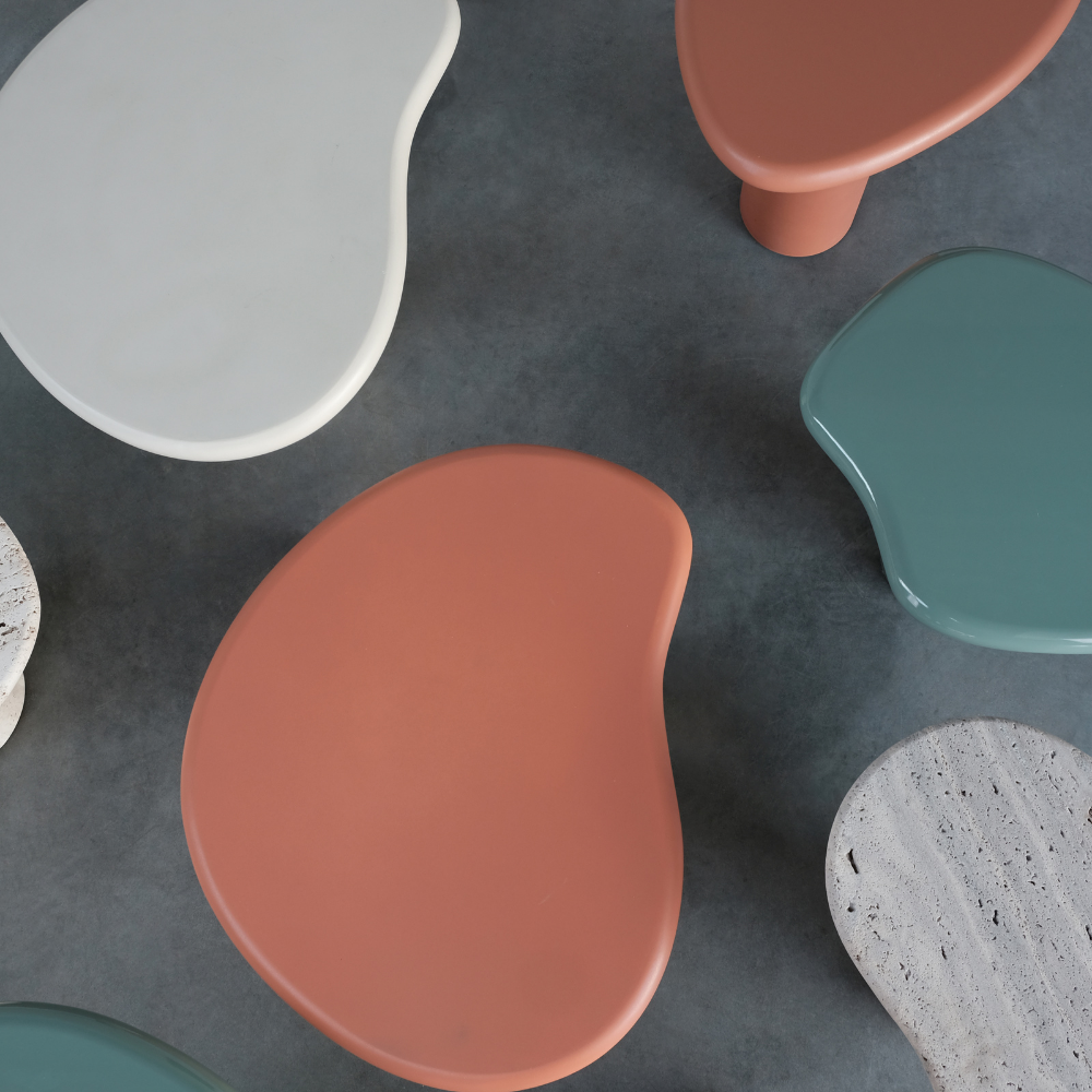 Salontafels in verschillende kleuren en materialen van Furnfied.ALT