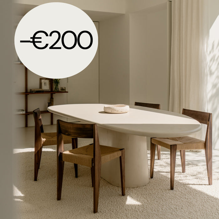 Eettafel organische vorm - Mortexlook - Anvers