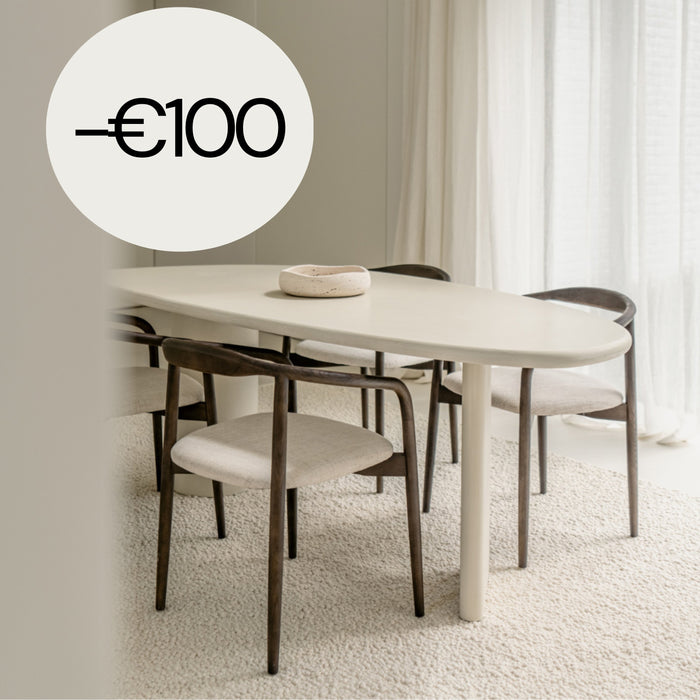 Rouen - Oval dining table - Microskin - 220 cm