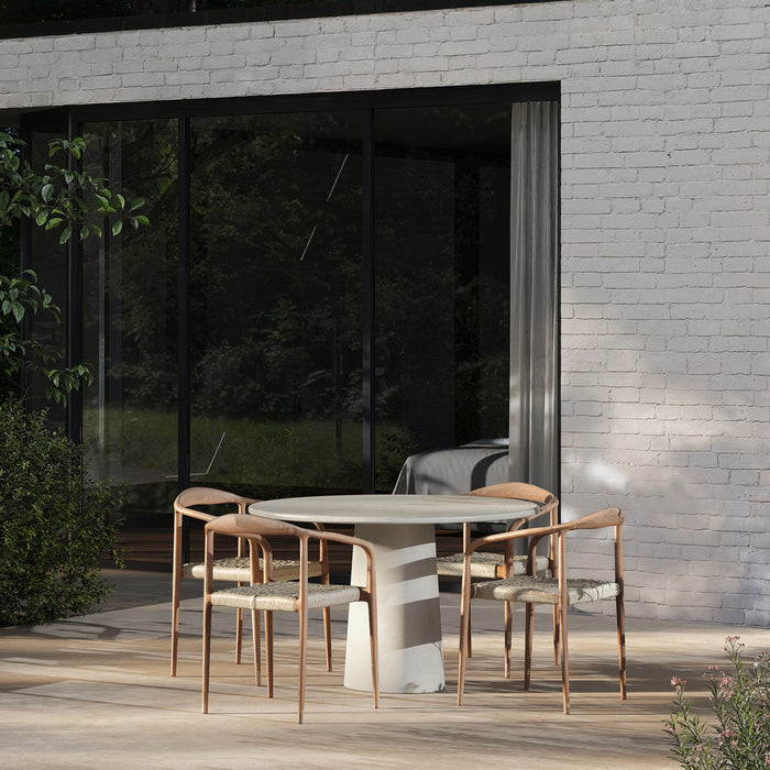 Outdoor eettafel - Legna - 140 cm - MicroSkin - Cloudy Latte