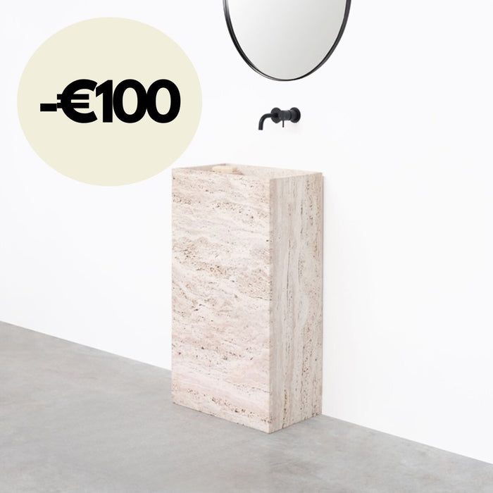 Handenwasser - Etienne - Travertin - Wit