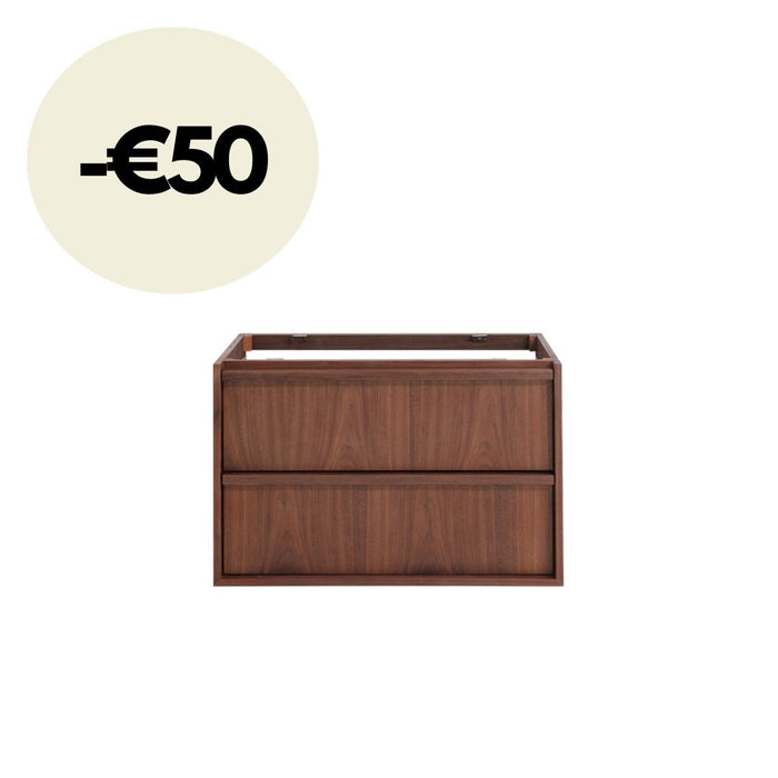 Mueble de baño Fien - Nogal - 80 cm