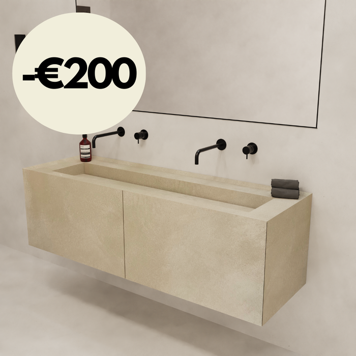 Meuble de salle de bain Annecy - Vasque MicroSkin - Cloudy Latte