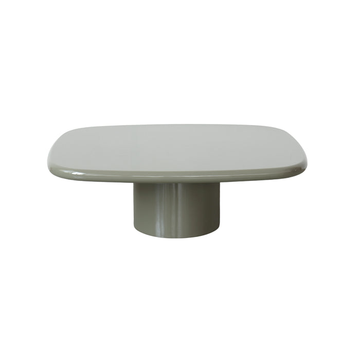 Salontafel Mouzon - 90 cm - Glossy StoneSkin - Licht Kaki