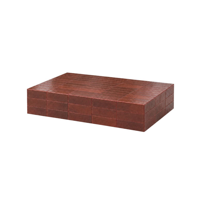 Couchtisch Tilo - Zimtfarbe - Fliese - 120 cm - Rechteckig