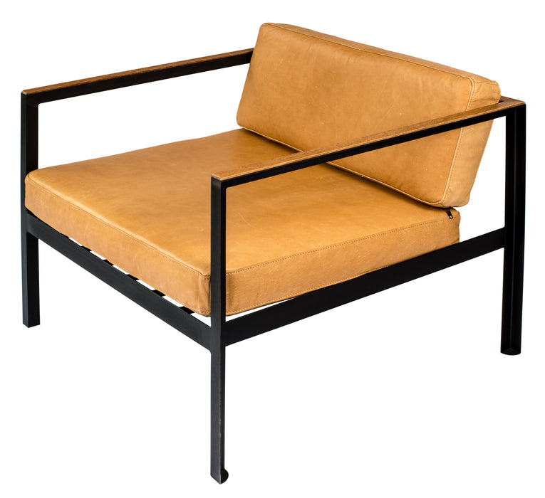 Sillón Bernhard - Cuero coñac