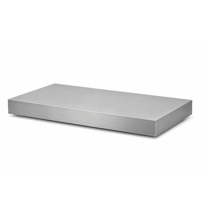 Rectangular coffee table Tilo - 168 cm - Brushed Steel