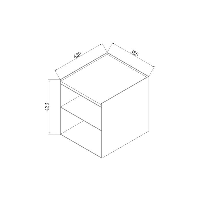 Table basse Sofia B43 D38 H43.3 - Acier brossé - Plateau Travertin Blanc - Bord droit