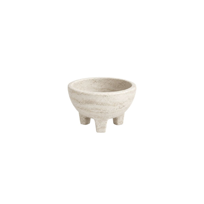 Travertinschale – Weißer Sandstein – D15 cm