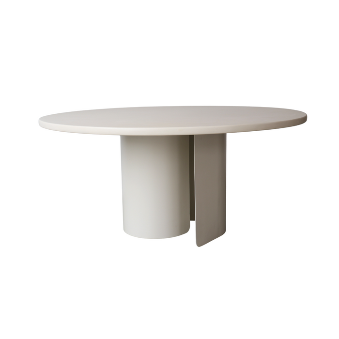 Dining table Elio – Microskin - Latte - Iron Latte base - 160 cm