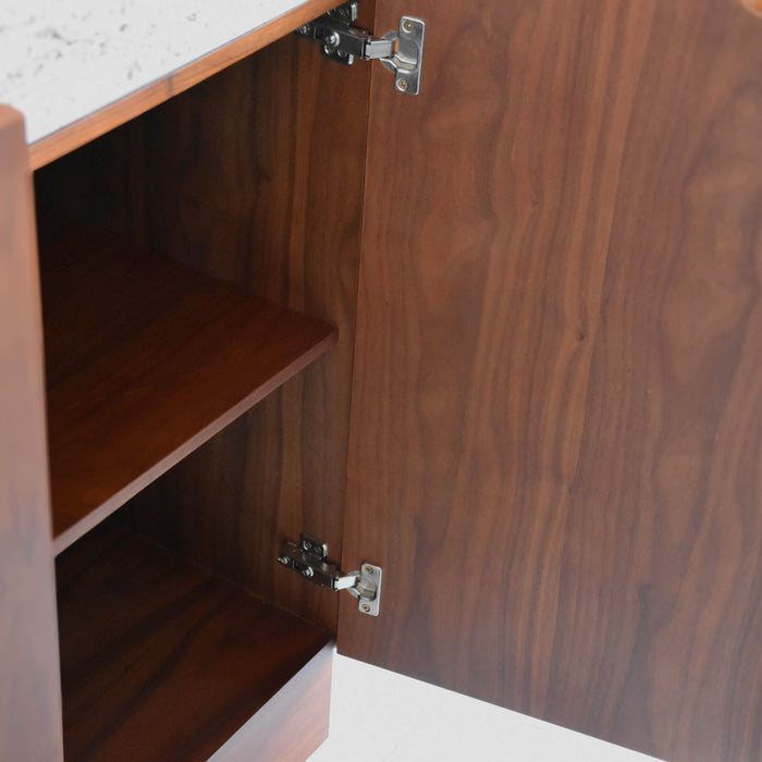 Mid-Century Badezimmermöbel Felix – Walnuss – 84 cm