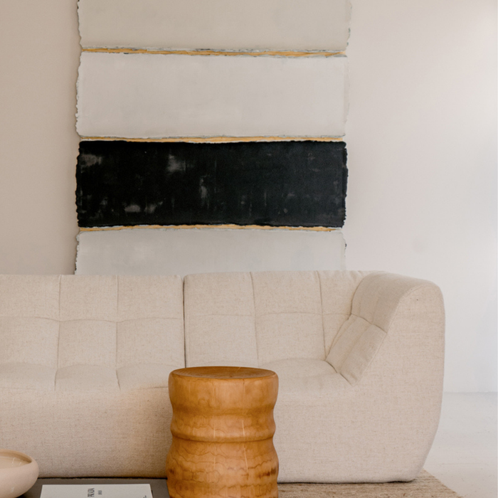 Corner Armchair - Lemont - W91 D91 H74 - Ivory Bouclé