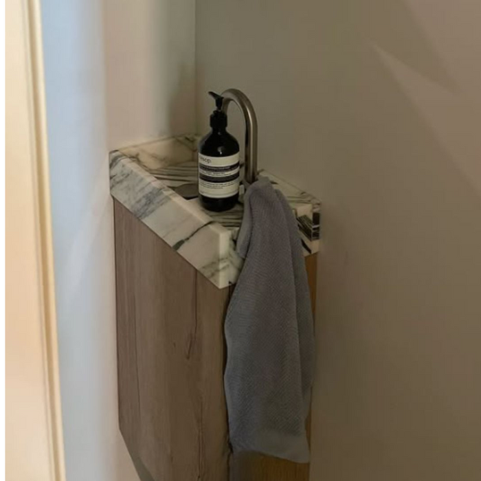 Naleya Marmorbrunnen – Blauer/weißer Marmor