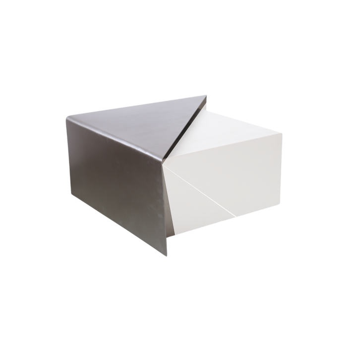 Mesa de salón Chrome Erbray - Acero inoxidable - Grande