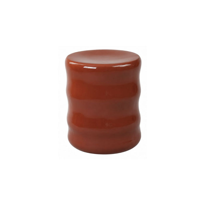 Pouf Leni – D29 × H34 cm – Céramique – Brun cuivré