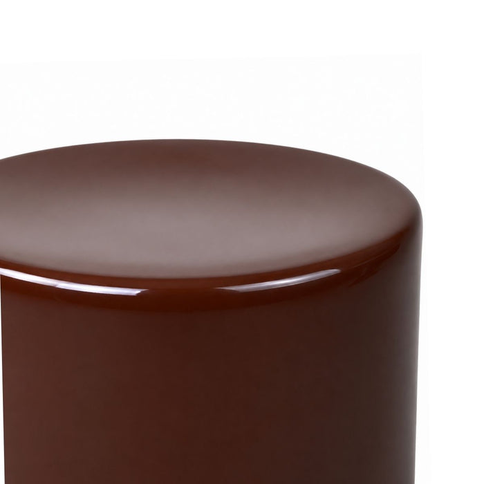 Side table Aster – D30 × H34 cm – Glossy cinnamon - Ceramic