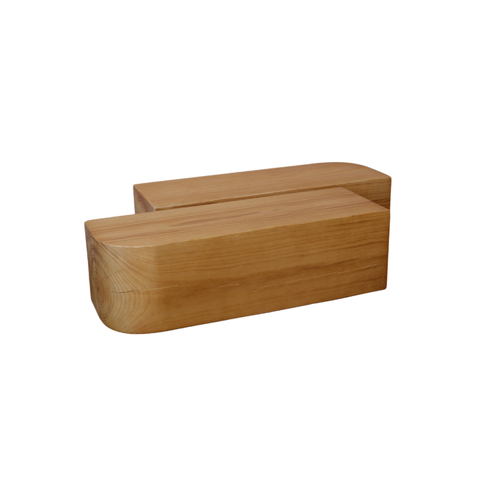 Table basse Moron – Pin massif – Noyer clair