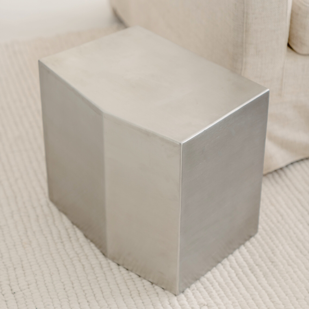 mesas de centro cromadas