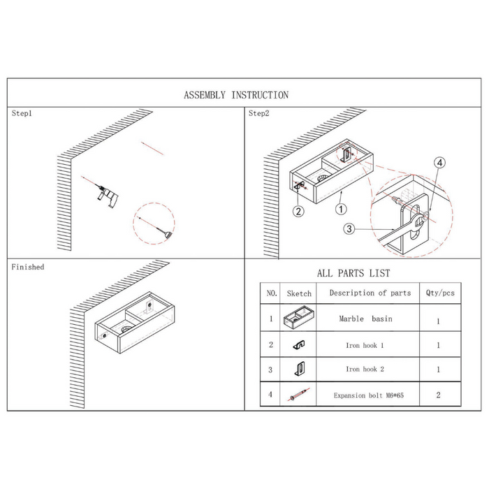 Handwaschbrunnen aus Travertin Porto – Grauer Sandstein