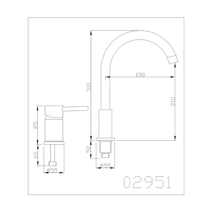 Robinet apparent Rond Chrome - Max