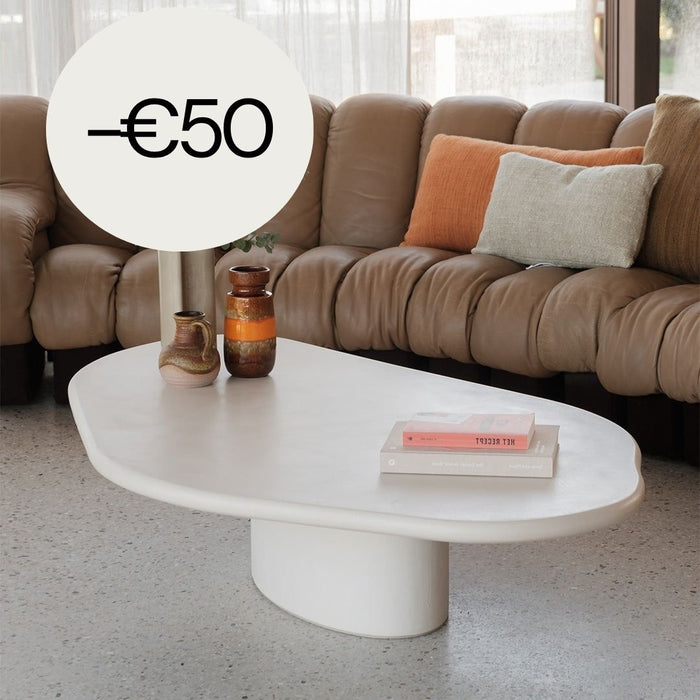 Mesa de centro Microskin forma orgánica - Estrasburgo - 160 cm