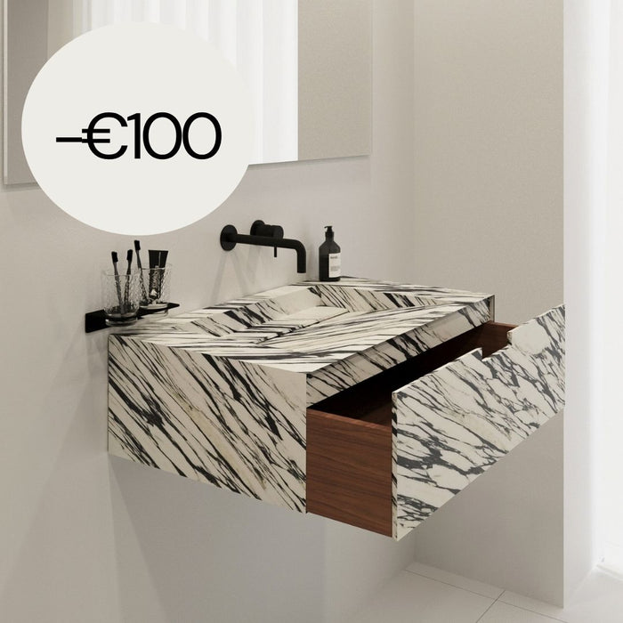 Vasque en marbre calacatta - Loudun - Vasque simple - 80 cm