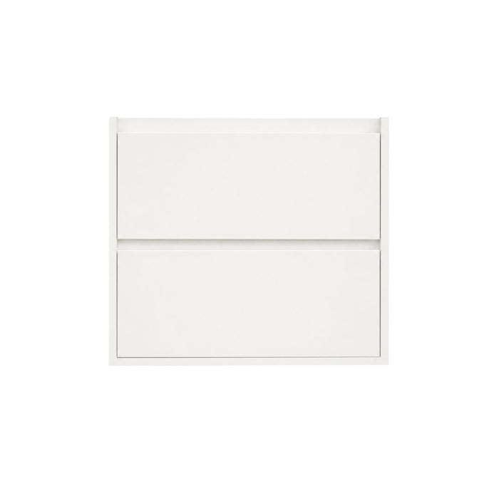 Wooden bathroom cabinet white - ANN - 80 cm