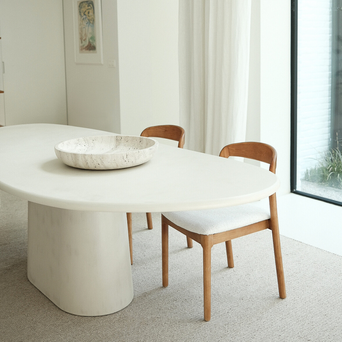 Table à manger de forme organique - StoneSkin - Anvers - Pied droit