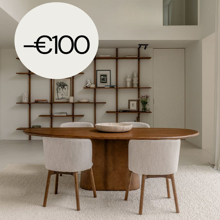 Holz Esstisch organisch - Anvers - 240 cm - Dunkle Walnuss - Escheholz