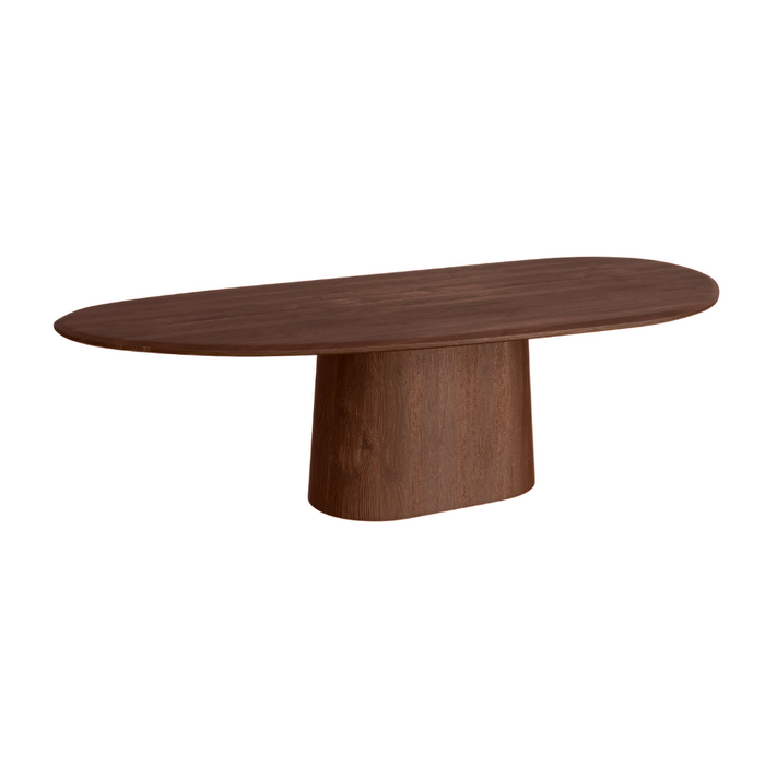 Wooden organic dining table - Anvers - 240 cm - Coffee bean - Ash wood
