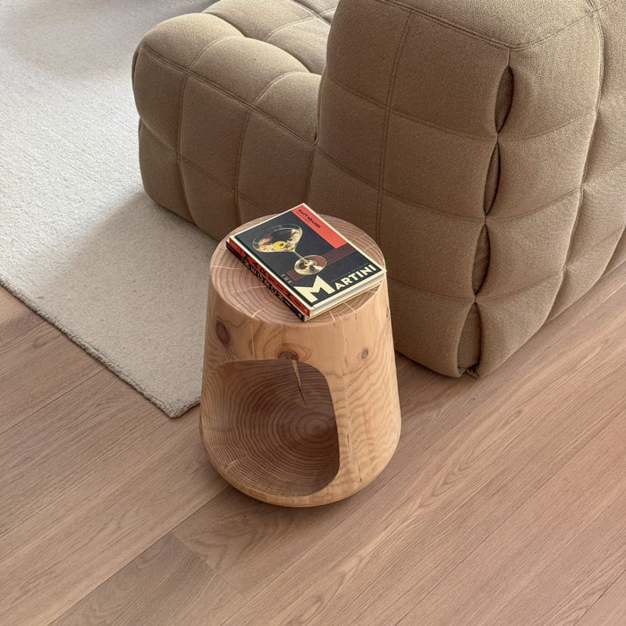 Mesa auxiliar Dalo - Madera de pino - Roble natural claro - H42 cm