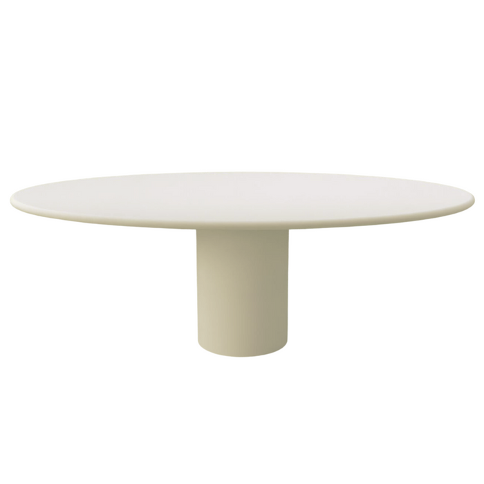 Oval dining table concrete look - Dena - Latte - 220cm - StoneSkin