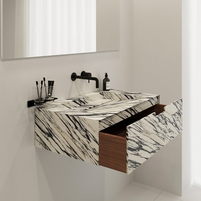 Washbasin calacatta marble - Loudun - Single washbasin - 80 cm