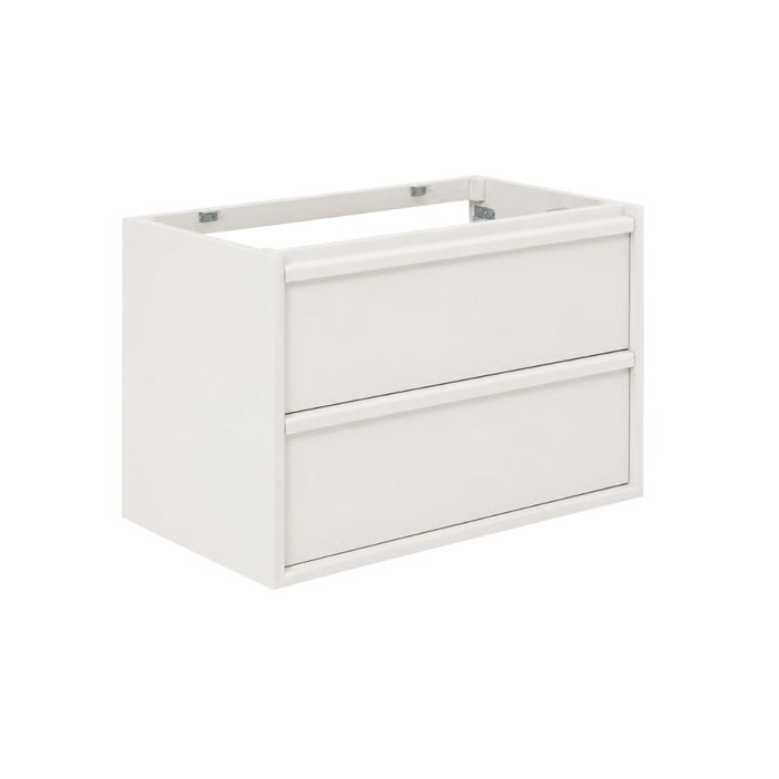 Bathroom cabinet with two drawers - Fien - White - Painted wood - 80 cm
