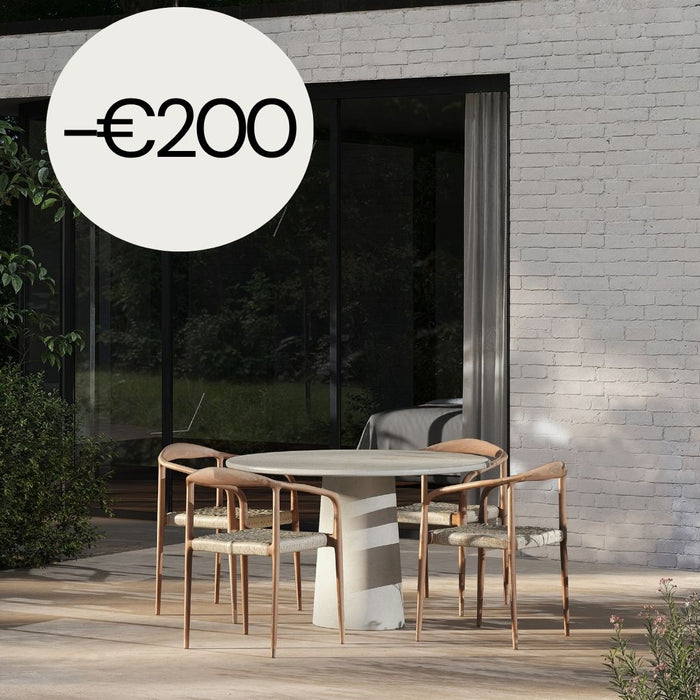Outdoor-Esstisch - Legna - 140 cm - MicroSkin - Cloudy Latte