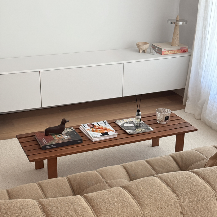 Salontisch Melanie - Essholz - Dunkle Walnuss - 140 cm