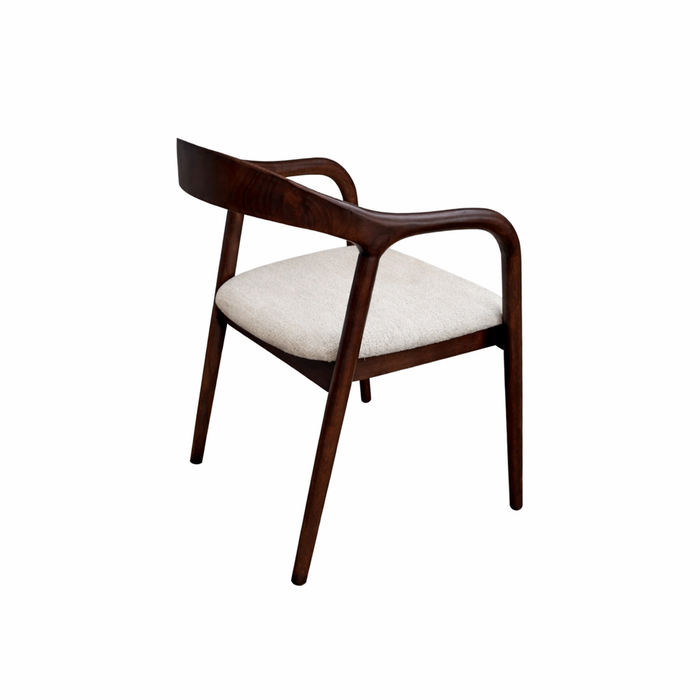 Dining Chair - Smoke - Muret - Ivory Bouclé - VDF117