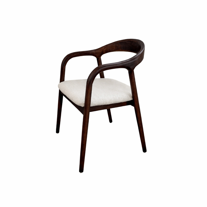 Dining Chair - Smoke - Muret - Ivory Bouclé - VDF117