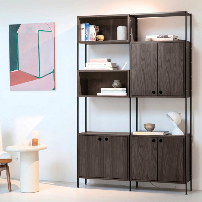 Wandschrank - Sarzeau - 2 Fächer - Walnuss