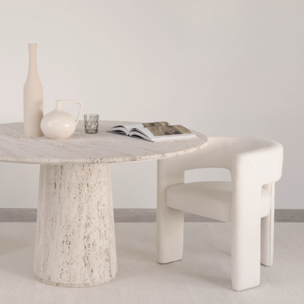 Travertine tables