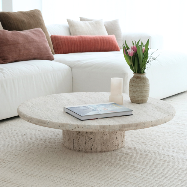 Travertine coffee tables