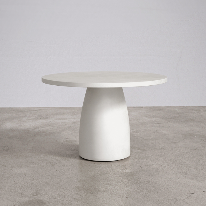 Ronde eettafel voor buiten - Uzé - D120 H75 - Latte - Polycomposiet
