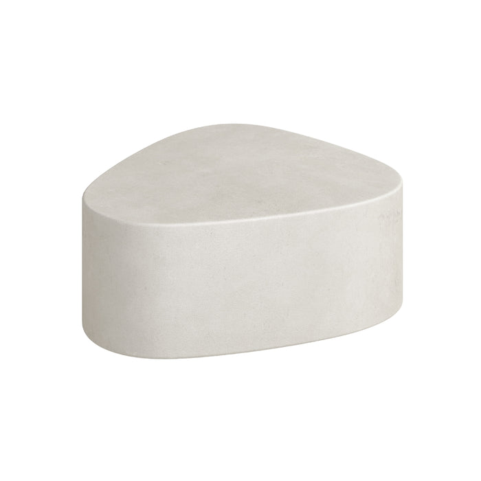 Mesa de centro Varzy - MicroSkin - Latte - Grande - B75 x D70 x H30 cm