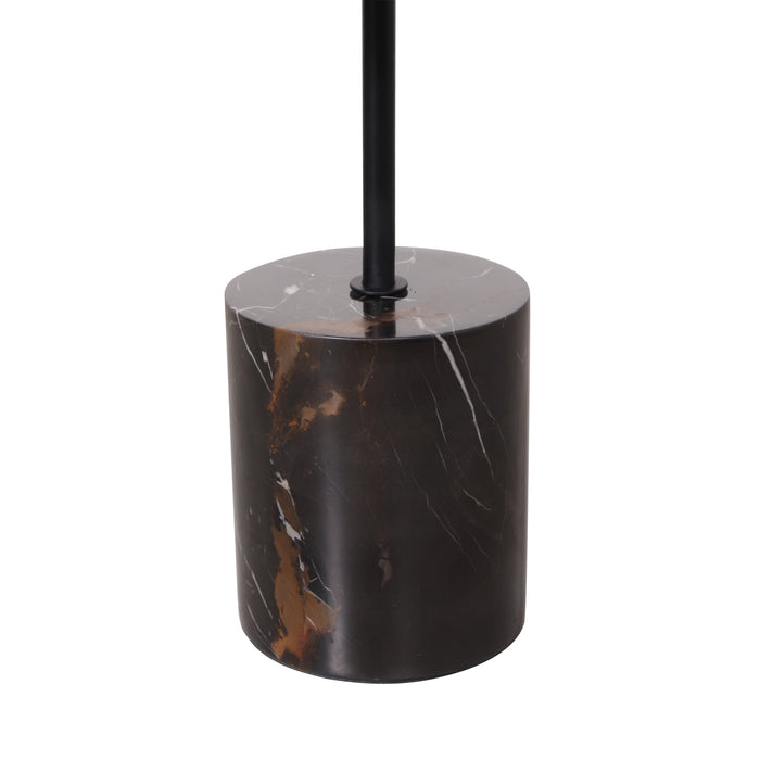 Side table Ines - Black/Red Marble base - 40x40x50cm