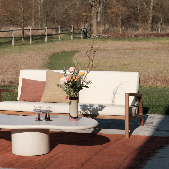 Como Loungesessel doppelt - Teak (inkl. Kissen)